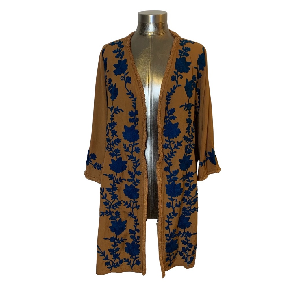 Gold Viscose Light Cardigan